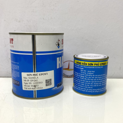 Sơn epoxy Hải Âu màu xanh EP262 1L/Bộ