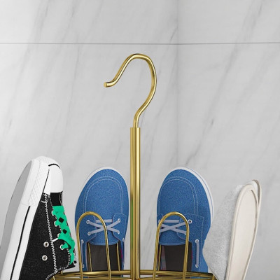 Giá  kệ phơi giày dép thép không gỉ 360 độ giản nhiều tầng để ngoài trời ban công lưu trữ gia đình- hàng loại 1 - Chính hãng MINIIN 