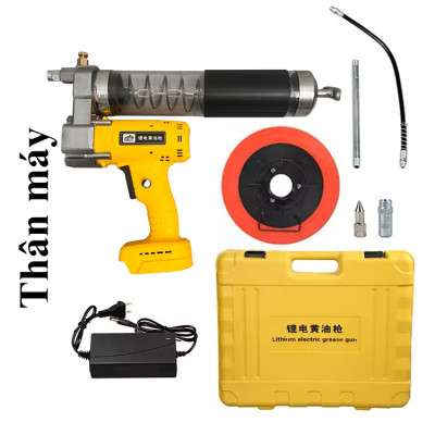 Máy Bơm Mỡ Dùng Pin Suoli SL-LD-A001 – Súng Bơm Mỡ Lithium Không Dây, Áp Lực Cao