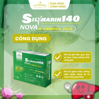 Viên uống Silymarin 140 hỗ trợ giải độc, bảo vệ và tăng cường chức năng gan (30 viên) - Nutramed