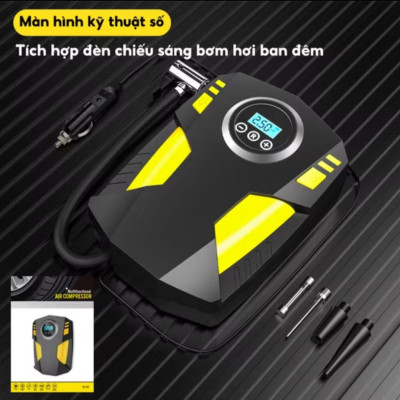 MÁY BƠM HƠI BƠM LỐP ĐIỆN TỬ SIÊU MẠNH CHO XE MÁY ÔTÔ MẪU MỚI CHẤT LƯỢNG