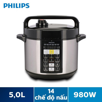 Nồi Áp Suất Điện Tử Philips HD2136/66, 5Lit - 980W, Hàng Chính Hãng