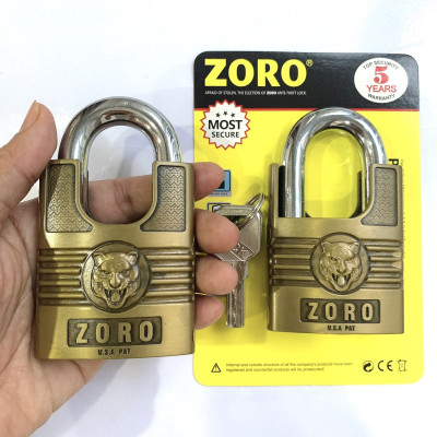 Ổ khóa chống cắt ZORO 6 phân đầu cọp càng chống cắt ,khóa cửa chống gỉ chống nước cao cấp