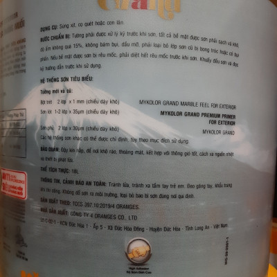 Sơn lót ngoại thất Mykolor Grand Premium Primer For Exterior