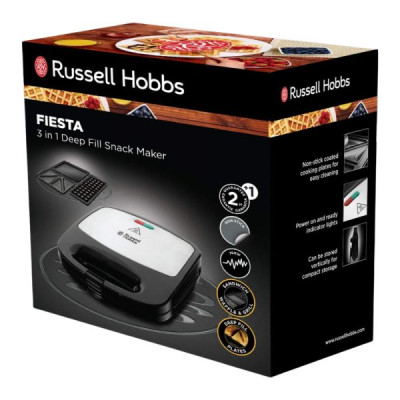 Máy nướng bánh sandwich Russell Hobbs 24540-56 3in1 Hàng chính hãng
