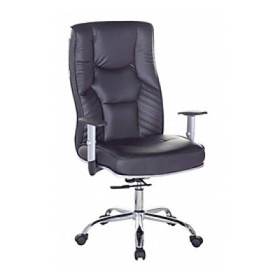Ghế Trưởng Phòng Tay Điều Chỉnh Chân Thép Mạ Cao Cấp IBIE IB205B - Đen
