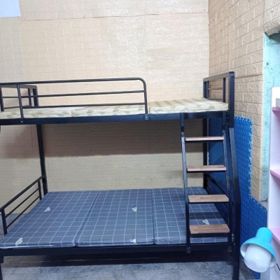 Giường sắt hai tầng giá cực sốc nhiều kích thước màu đen