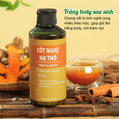 Combo dưỡng trắng body và săn chắc eo sau sinh Wonmom ( 1 Cốt nghệ + 1 Cốt gừng hạ thổ )