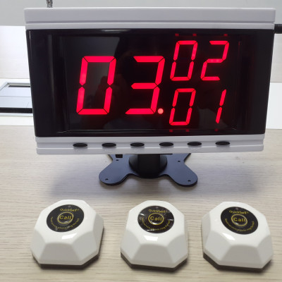 Bộ chuông gọi phục vụ không dây S632 + 5 nút chuông C100 cho nhà hàng, quán ăn...