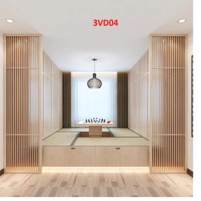 Vách ngăn phòng khách, nhà bếp bằng gỗ 3VD04 - Nội thất lắp ráp Viễn Đông Adv