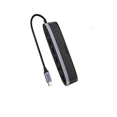 Ugreen UG50989CM222TK Bộ chuyển đổi TYPE C sang 3 USB 3.0 + HDMI + LAN + nguồn TYPE C - HÀNG CHÍNH HÃNG