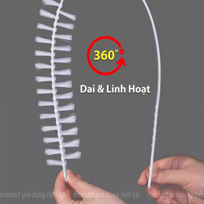 Bàn Chải Cọ Lồng Máy Giặt Vệ Sinh Cặn Bẩn Chà Sạch Sâu Khoang Máy Cửa Ngang & Cửa Đứng