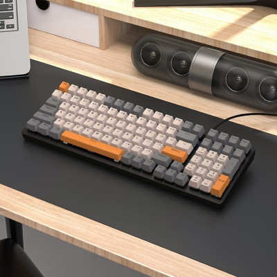 Bàn phím cơ gaming K3 Led Rainbow Hotswap Chống ồn cho máy tính laptop hàng nhập khẩu