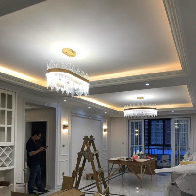 Đèn thả mâm PORT phong cách tinh tế trang trí nội thất hiện đại với 3 chế độ ánh sáng.