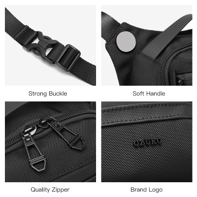 Túi đeo chéo nam đi xe máy OZUKO Túi đeo chéo ngoài trời chống nước đa chức năng