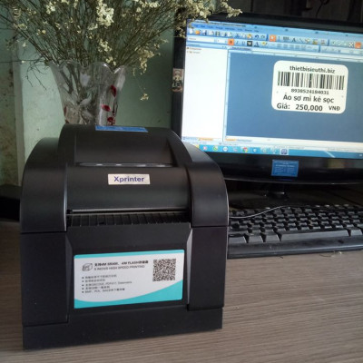 Máy in tem mã vạch 2 chức năng Xprinter 350B - Hàng Chính Hãng - Cam kết Chất lượng