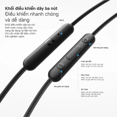 Tai Nghe Có Dây Xiaomi Type-C Earphone | Kết Nối Type-C | Micrô Nghe Gọi | Hàng Chính Hãng