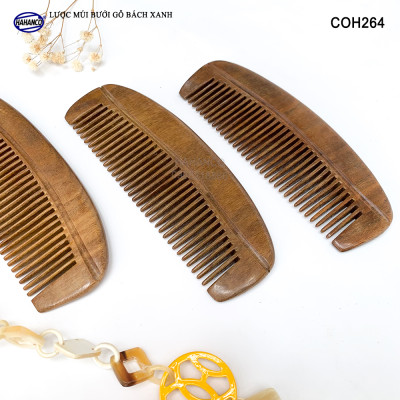 Lược múi bưởi gỗ Bách Xanh có mùi thơm nhẹ (Size: M -14cm) COH264 - Có Thể Bỏ Túi Mang Theo Người - Chải tóc làm dịu tâm trí
