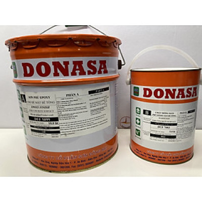 Sơn sàn bê tông Donasa /Floor coating Paint màu trắng mờ DEF 5099 15L