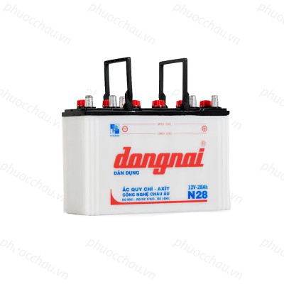 Bình Ắc Quy 12V-28Ah, Ắc Quy Thắp Sáng Dongnai N28