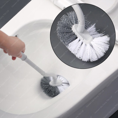 Chổi Cọ Bồn Cầu Nhà Vệ Sinh Đầu Chữ S Cong Kèm Móc Treo Chà Sạch Khe Hẹp WC Cao Cấp