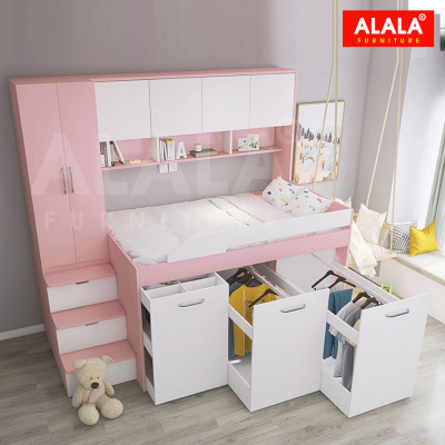 Giường tầng thấp ALALA159 đa năng/ Miễn phí vận chuyển và lắp đặt/ Đổi trả 30 ngày/ Sản phẩm được bảo hành 5 năm từ thương hiệu ALALA/ Chịu lực 700kg