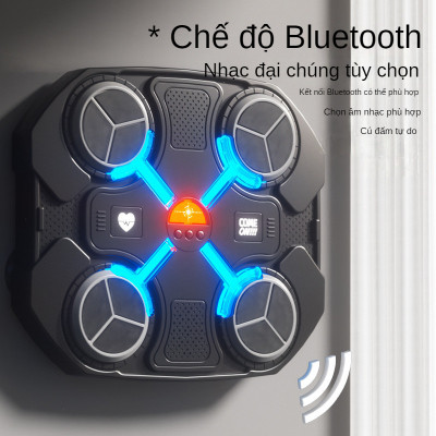 Máy Đấm Bốc Theo Nhạc, Máy Boxing Có Kết Nối Bluetooth, Đồ Chơi Vận Động Có Nhạc Vui Nhộn Cho Bé Tặng Kèm Găng Tay