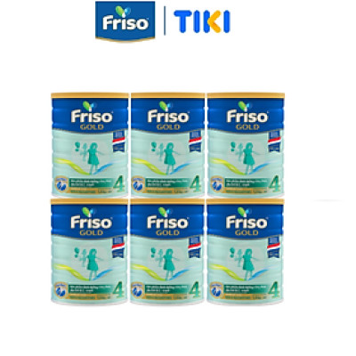 Combo 6 sữa Bột Friso Gold 4 1400g (Dành Cho Trẻ Từ 2 - 6 Tuổi)