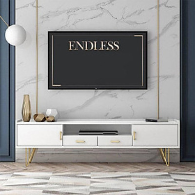 [Trả góp 0%] Kệ Tivi Davide trắng IBIE nhiều tùy chọn