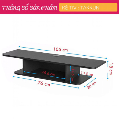 Kệ tivi đơn giản treo tường SMLIFE Takkun