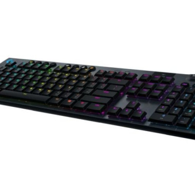 Bàn phím game cơ học RGB Logitech G813 - 3 loại switch cấu hình thấp, cổng USB 2.0, 5 nút lập trình, media chuyên biệt, RGB Lightsync - Tactile Switch - Hàng chính hãng