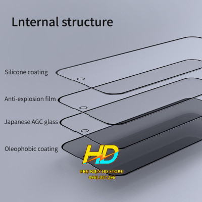 Kính cường lực chống nhìn trộm Dành cho iPhone 14 Pro , 14 Pro Max Chính Hãng Nillkin Amazing Guardian Bảo Vệ Quyền Riêng Tư Của bạn - Hàng Chính Hãng