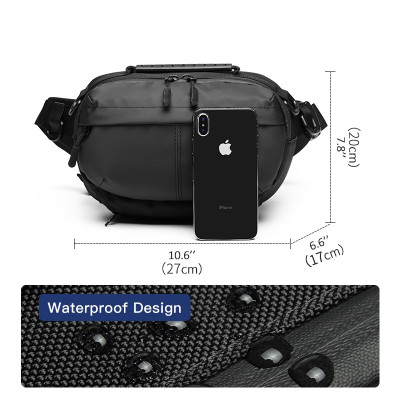 Túi đeo chéo ngực Ozuko chống thấm nước thời trang thể thao ngoài trời cho nam