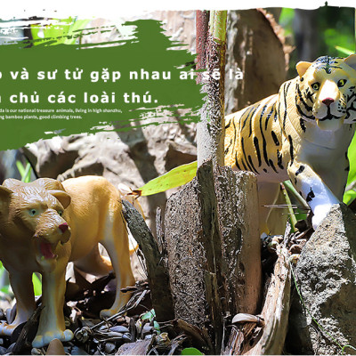 Đồ Chơi Mô Phỏng Các Con Thú Hoang Dã Dành Cho Trẻ Em