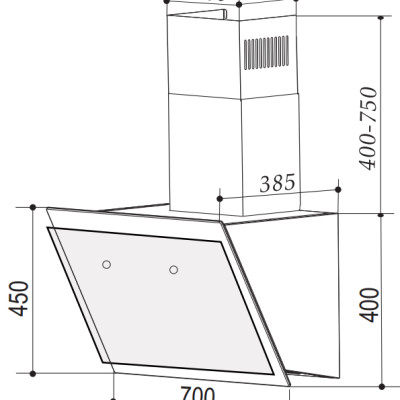 Máy hút mùi nhà bếp công nghệ tiên tiến BAUER BCV70MSI - Hàng chính hãng