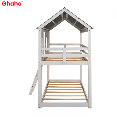 [Video thực tế - Miễn phí vận chuyển & lắp đặt] Giường tầng trẻ em thông minh cao cấp kiểu dáng ngôi nhà Ohaha - GTCC010