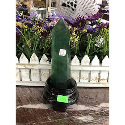 Trụ đá phong thủy trấn thạch đá thạch anh xanh 