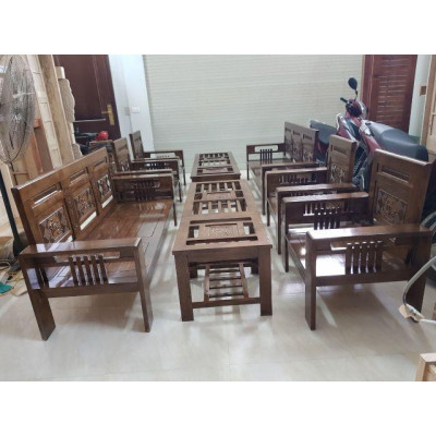 Bộ phòng khách gỗ sồi