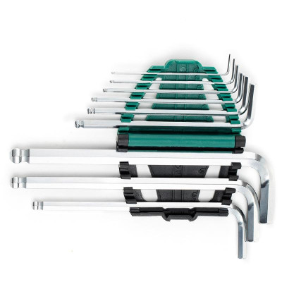 Bộ lục giác đầu bi 9 cái tay dài 09105 hệ mét