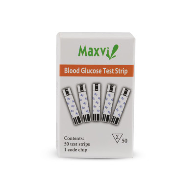 Que thử đường huyết Maxvi (hộp 2 lọ x 25 que)