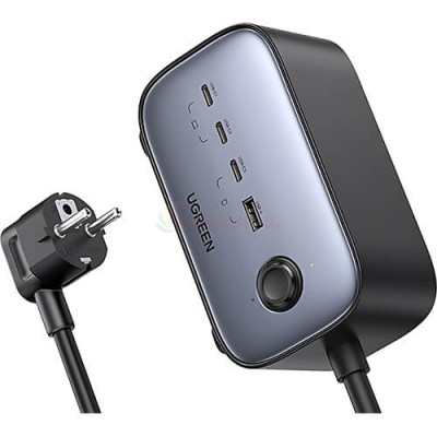 Sạc đa cổng Ugreen Diginest Pro 3AC 1USB 3Type-C 100W QC 4+ PD 3.0 CD270 - Hàng chính hãng