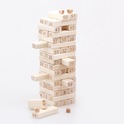 Bộ Rút Gỗ 51 Thanh Siêu Lớn T10 (Cao 28.5cm - 1 Thanh Dài 7.5cm)