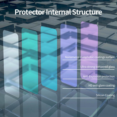 Miếng dán màn hình kính cường lực iPhone 12 Pro Max (6.7 inch) hiệu Nillkin Amazing H+ Pro mỏng 0.2 mm, vát cạnh 2.5D, chống trầy, chống va đập - Hàng chính hãng