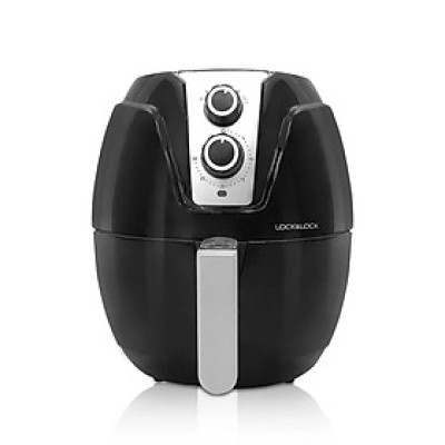 Nồi chiên không dầu Lock&Lock Manual Eco Fryer 3.2L, 220V~ 50Hz, 1400W - Màu đen - EJF161BLK - Hàng chính hãng