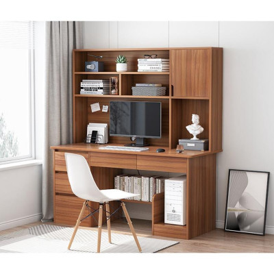 Bàn học Ban làm việc liền giá sách kệ sách HM2