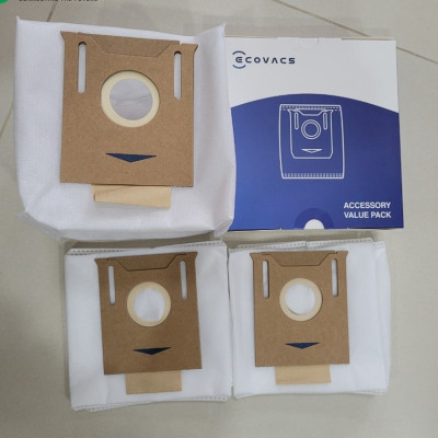 Túi đựng rác dùng cho robot hút bụi ECOVACS DEEBOT T8 Max Plus,  T8 AIVI Plus, T9 Plus, T9 AIVI Plus, N8 Plus, N8 Pro Plus, N10 Plus- Hàng Chính Hãng