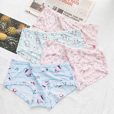Bộ 10 Quần Lót Nữ Su Họa Tiết - Chất Vải Mềm Mịn Dịu Nhẹ Cho Da (dành cho nàng từ 40-55kg)