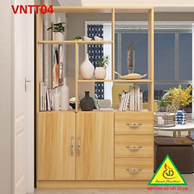 TỦ KỆ TRANG TRÍ KIÊM VÁCH NGĂN VNTT04B - Nội thất lắp ráp Viendong Adv