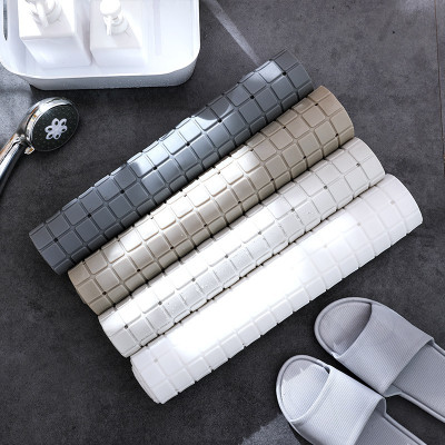 Thảm nhựa lót sàn chống trượt nhà tắm họa tiết ô vuông - màu giao ngẫu nhiên 