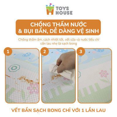 Thảm nằm chơi Silicon cho bé Toys House